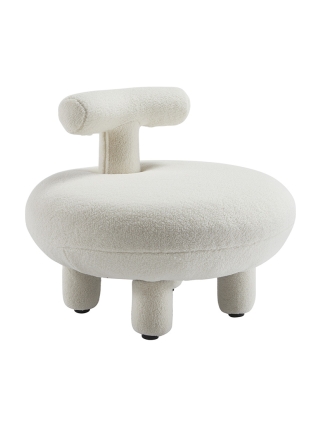 Orlando - Modern Teddy Chair - White