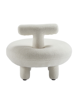 Orlando - Modern Teddy Chair - White