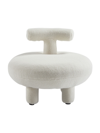 Orlando - Modern Teddy Chair - White