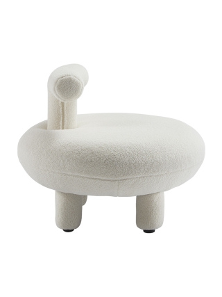 Orlando - Modern Teddy Chair - White