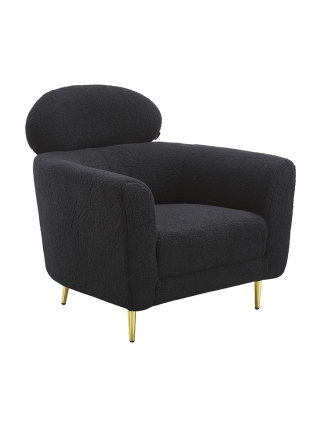 Orleans - Teddy Armchair - Black