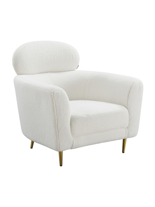 Orleans - Teddy Armchair - White