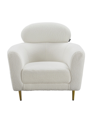 Orleans - Teddy Armchair - White