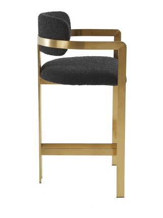 Aurora - Teddy Bar Stool - Black