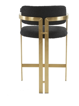 Aurora - Teddy Bar Stool - Black