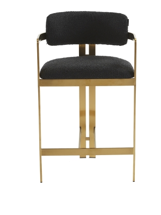 Aurora - Teddy Bar Stool - Black