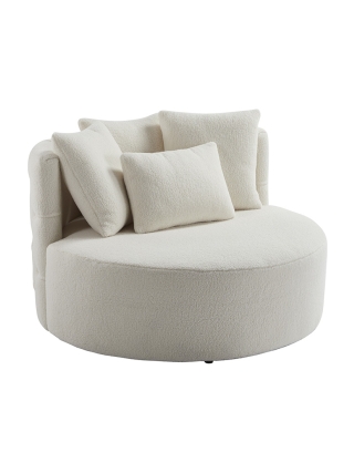 Miami Teddystof Loveseat - Wit