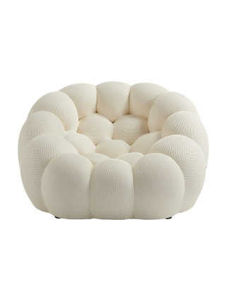 Quebec - Bubble Armchair - White