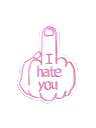 I Hate You - LED Neon Sign