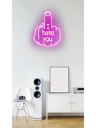 I Hate You - LED Neon Sign