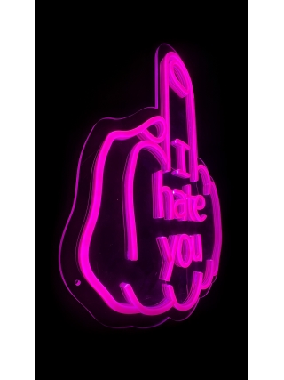 I Hate You - LED Neon Sign