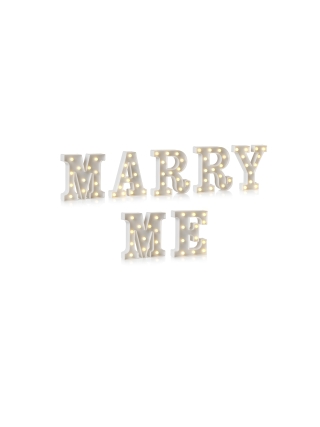 Lichtgevende Tekst - Marry Me