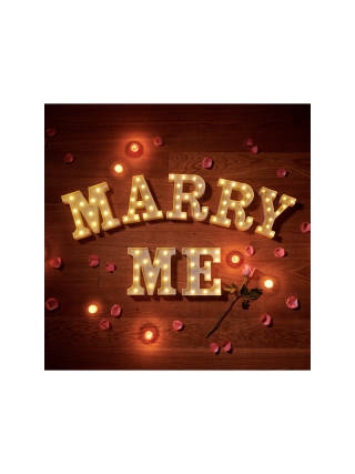 Lichtgevende Tekst - Marry Me