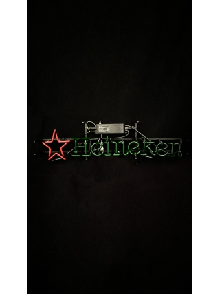 Heineken Bier Logo - Glas Neon Sign - Rood, Groen