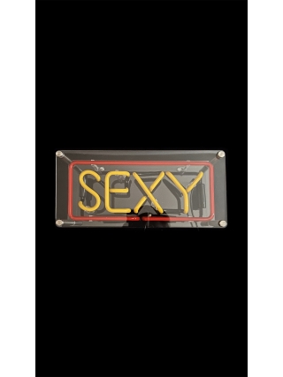 Sexy - Glas Neon Sign - Roze