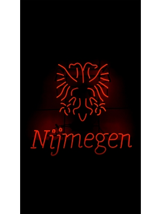 Nijmegen Logo - Glas Neon Sign - Rood