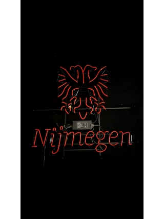 Nijmegen Logo - Glas Neon Sign - Rood