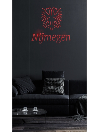 Nijmegen Logo - Glas Neon Sign - Rood