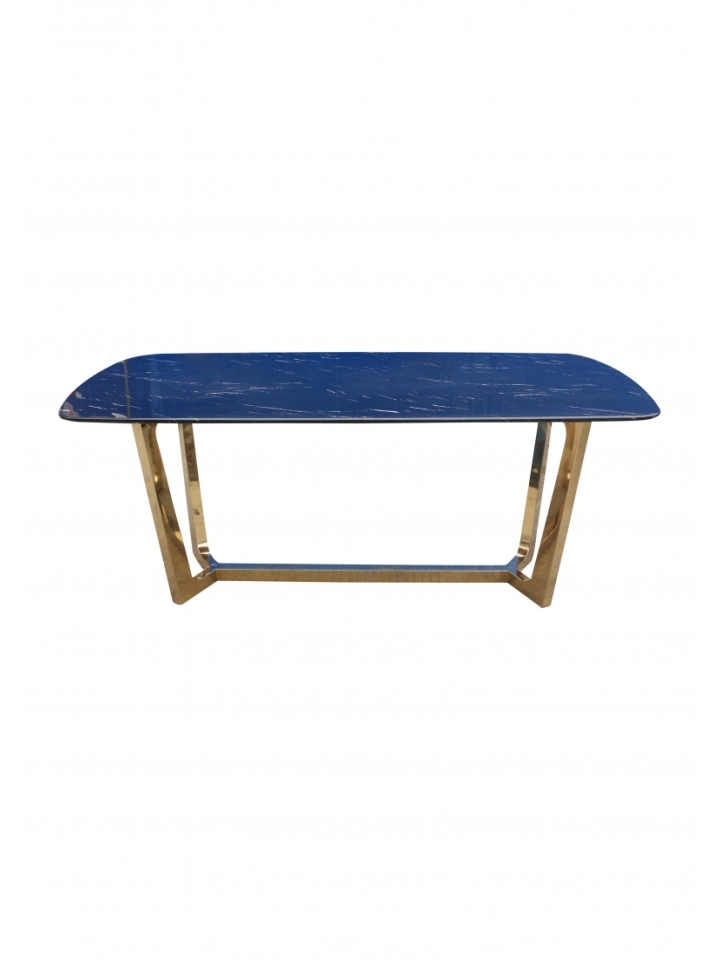 Haarlem Eettafel - Goud, Blauw