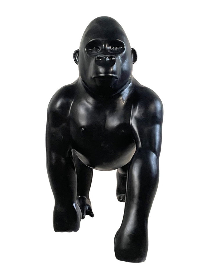 Fyberglass Sculpture - Gorilla - Black