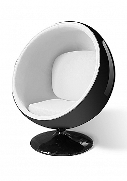 OHNO Furniture Bolton Lounge Stoel - Zwart, Wit
